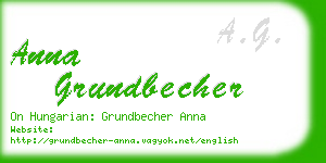 anna grundbecher business card
